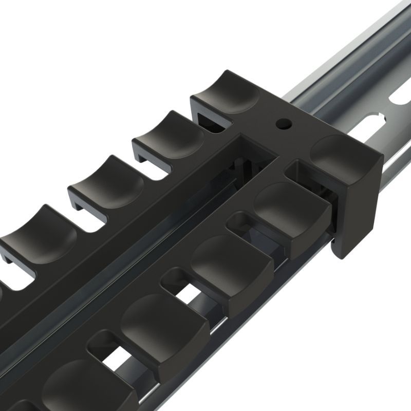 Peine de montaje en carril DIN Detasultra APDM 180 con clips metálicos 1733000012 Peine de montaje en carril DIN Detasultra APDM 180 con clips metálicos 1733000012