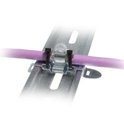 Detasultra MSD2 7-9 Borne de blindage avec base pour fixation rail DIN, double collier 1734021030