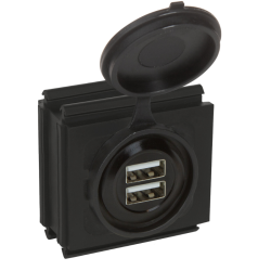 Detasultra SPG W22 2xUSB 2.0 Holders large cable grommets 1731020940