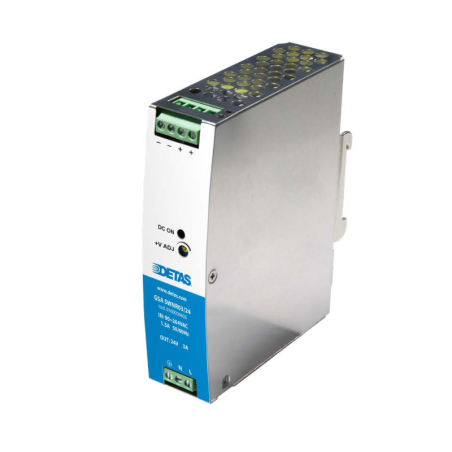 Detas alimentation 90-264 VAC (120-370 VDC) entrée sortie 24V 72Watt 3A réf : GSASWNP0324 code: 0160004603