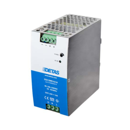 Detas Netzteil 90-264 VAC (127-370VDC) Eingang Ausgang 24V 240 Watt 10A Ref: GSA SWR10/24 Code: 0160004610