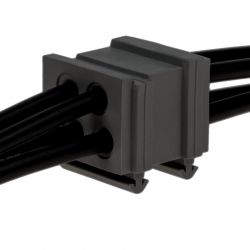 DETAS SPP M4bB schwarz Kleine Kabeltülle max. 4 Kabel 1731020605