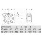 Earthing cable reel 16m section 1x10mm2 with galvanised clamp 13-NX0110/16
