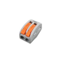 Conector rápido ciervo 2 vías 0,75-4mm² Gris naranja bister de 10 piezas SLC-2W