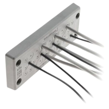 DETAS DES-PDM 24/17G Pase de cable con membrana doble gris 1732012417