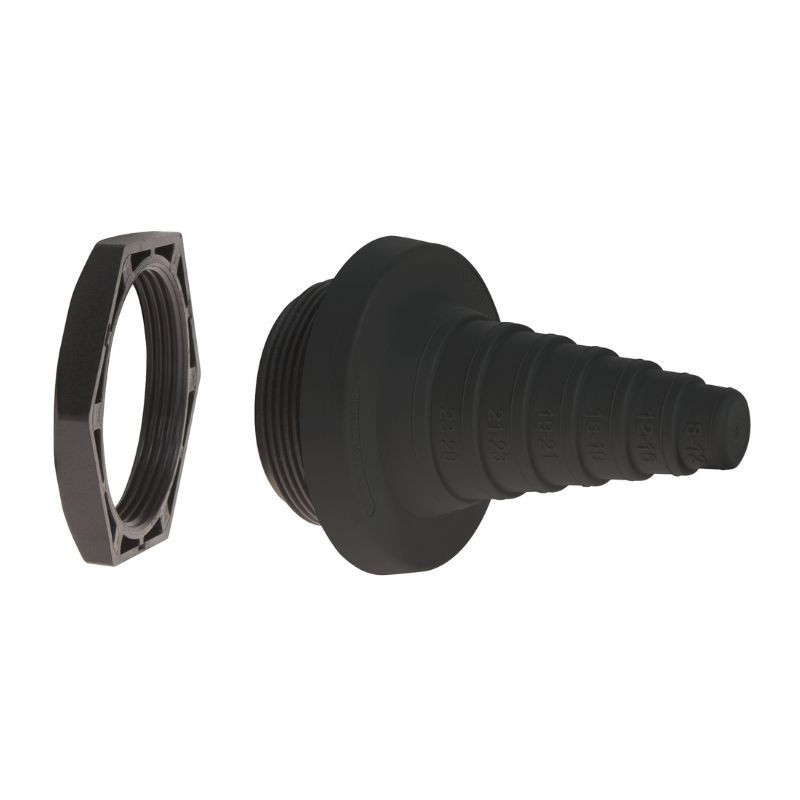 Detasultra DES-PDP 40B Passage de câble pyramidal à membrane noir 1732052040 Detasultra DES-PDP 40B Passage de câble pyramidal à membrane noir 1732052040