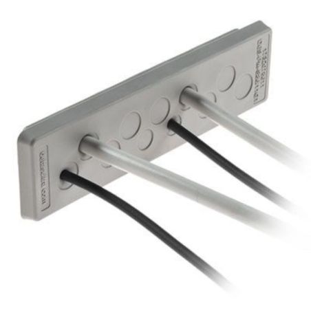 DETAS DES-PM-S 112/21G Pase de cable gris de membrana doble 1732071221